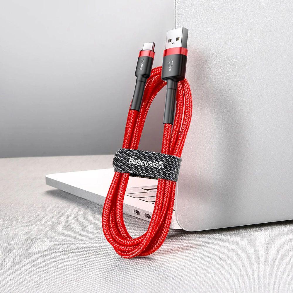 Refurbished Baseus Phone Cable Cafule Fast Charging USB to Type-C USB 2A (2M) - Reebelo Ireland
