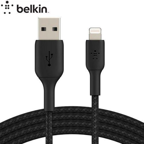 Refurbished Belkin BOOST CHARGE IOS to USB-A Cable For iPhone & iPad 1M - Black CAA001bt1MBK - Reebelo Ireland