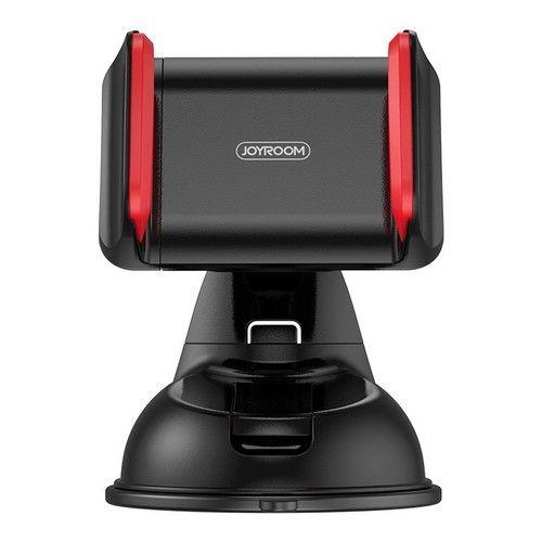 Refurbished Joyroom Car Holder 360° Suction Cup Universal Phone Stand Windscreen Mount Black & Red - Reebelo Ireland