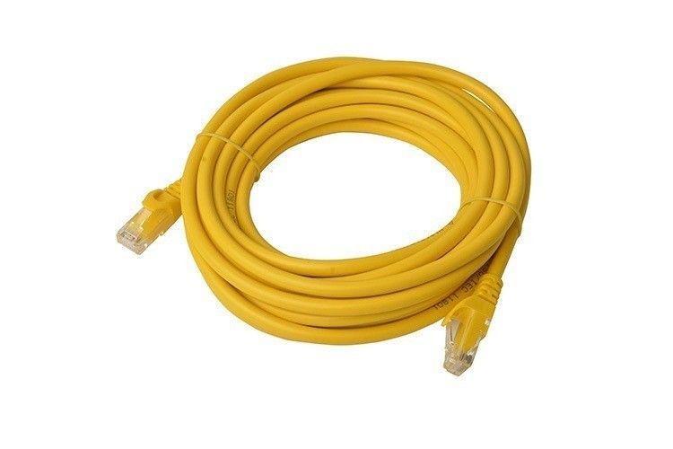 Refurbished 8Ware CAT6A Cable 5m - Yellow Color RJ45 Ethernet Network LAN UTP Patch Cord Snagless - Reebelo Ireland