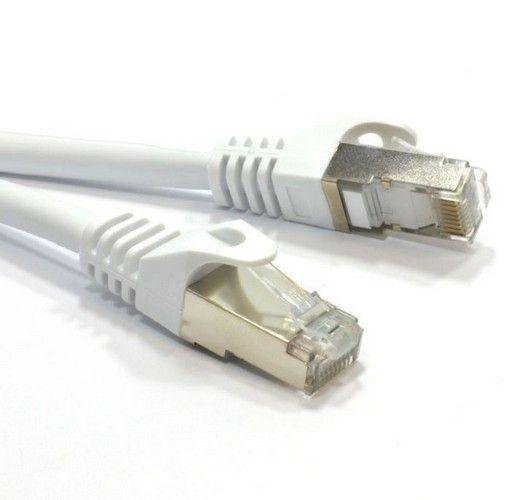 Refurbished Astrotek CAT6A Shielded Cable 5m Grey/White Color 10GbE RJ45 Ethernet Network LAN S/FTP LSZH Cord 26AWG PVC Jacket - Reebelo Ireland