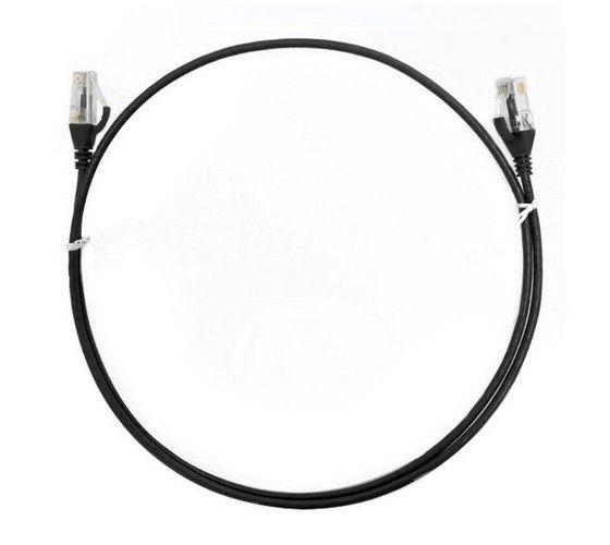 Refurbished 8ware CAT6 Ultra Thin Slim Cable 3m / 300cm - Black Color Premium RJ45 Ethernet Network LAN UTP Patch Cord 26AWG for Data - Reebelo Ireland