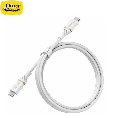 Refurbished OtterBox Fast Charge&Data Transfer Cable USB-C to USB-C 1M Shimmer 78-52672 White - Reebelo Ireland