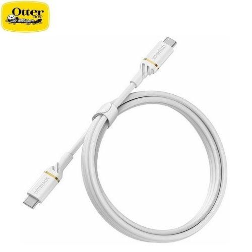 Refurbished OtterBox Fast Charge&Data Transfer Cable USB-C to USB-C 2M Shimmer 78-52673 White - Reebelo Ireland