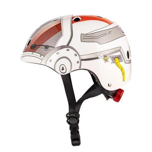 Refurbished LIDS Children's Bicycle & Scooter Helmet with Flashing Safety Lights - Major Tom Style - Reebelo Ireland