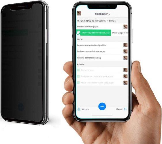 Refurbished Nuglas (2pcs) Flat Privacy Tempered Glass Screen Protector for iPhone 11/ XR - Reebelo Ireland