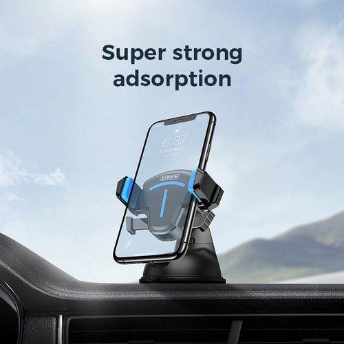 Refurbished Joyroom Phone Holder 360° Rotatable Suction Cup Car Holder Dashboard Black Blue Red Orange - Reebelo Ireland
