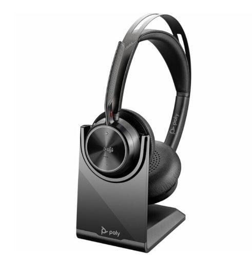Refurbished Poly com Voyager Focus 2 UC USB-C Headset with Charge Stand (VFOCUS2) - Reebelo Ireland