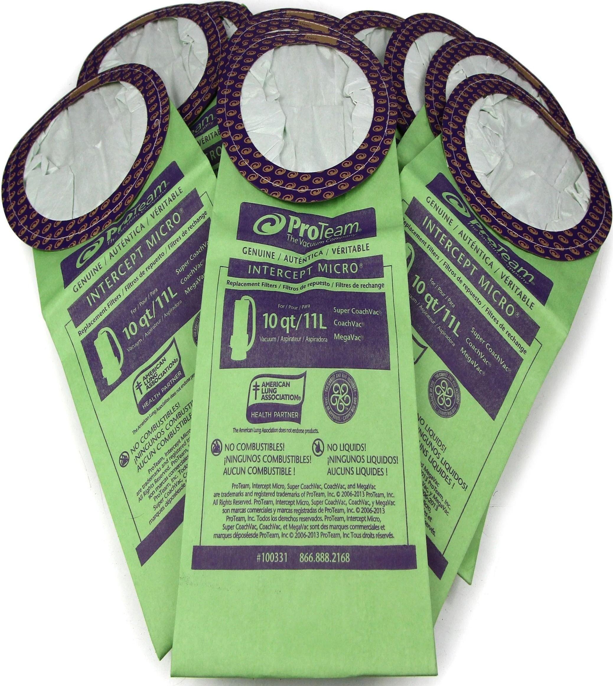 Refurbished ProTeam Pack of 10 Fits (Coachvac | Super Coachvac | Megavac) - Reebelo Ireland