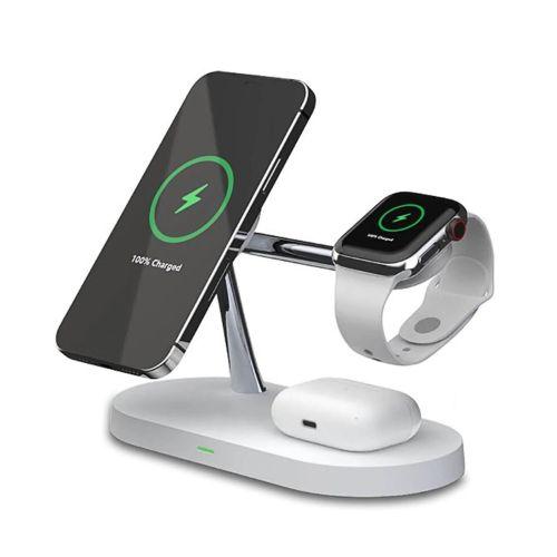Refurbished Tough On 5 in 1 Magnetic MagSafe Wireless Charger Stand Dock - Reebelo Ireland