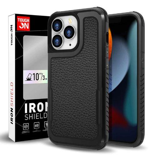 Refurbished Tough On Iron Shield Leather Phone Case for iPhone 14 Pro Max - Reebelo Ireland