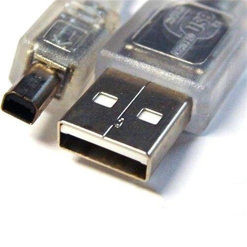 Refurbished 8Ware USB 2.0 Cable 3m A to B 4-pin Mini Transparent Metal Sheath UL Approved - Reebelo Ireland