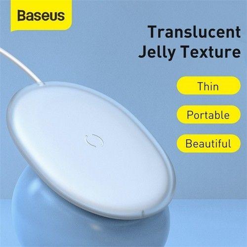 Refurbished Baseus Wireless Charger Jelly FAST Charger Pad 15W White For iPhone13 12 Samsung - Reebelo Ireland