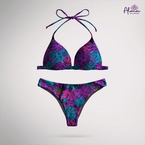 Refurbished Women bikini Two Piece Swimsuit ocean love REVERSIBLE bottom CORAL LOVE Swimwear made from recycled plastic bottles Variant Size Value L - Reebelo Ireland