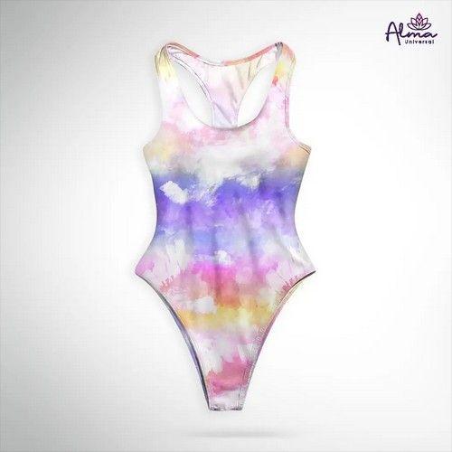 Refurbished Women's UPF 50+ Reversible TIE DYE ONE PIECE Bathing Suits One Piece Swimsuits made from recycled plastic bottles Variant Size Value S - Reebelo Ireland